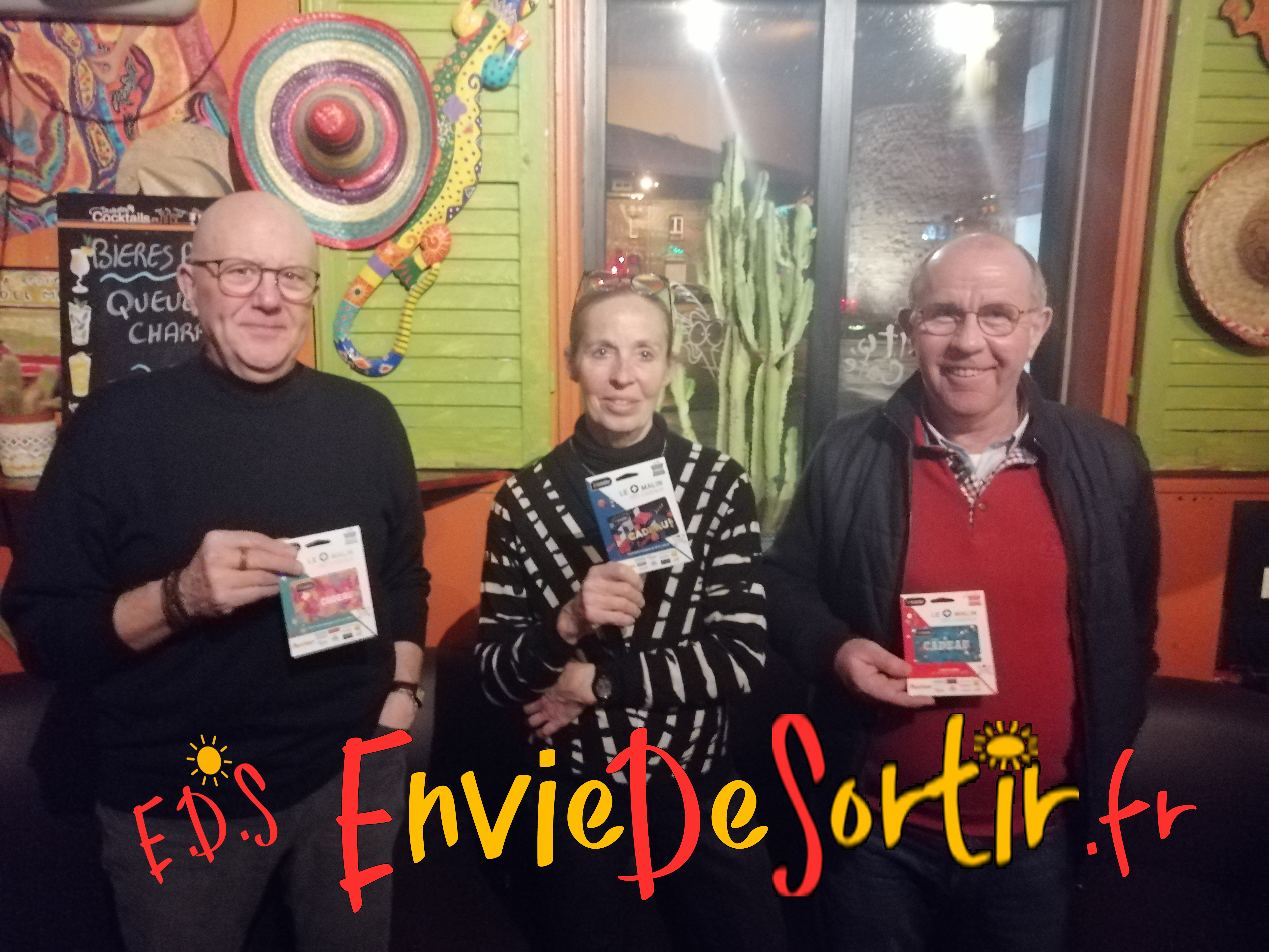 Les gagnant du Challenge fin 2022 Mecfe Emile Alain IsaCai Isabelle chrunchytof christophe sur EDS EnvieDeSortir.fr