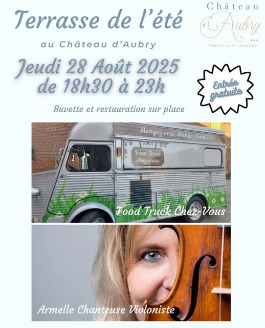 Armelle au château d'Aubry le jeu. 28 août 2025 à 18h30