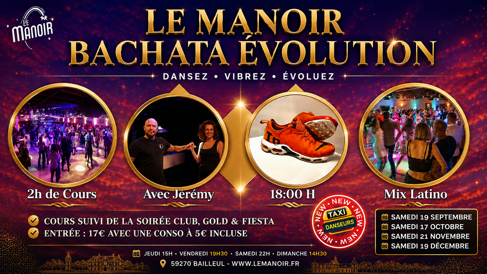 Bachata Evolution au Manoir à Bailleul le sam. 17 oct. 2026 à 18h04