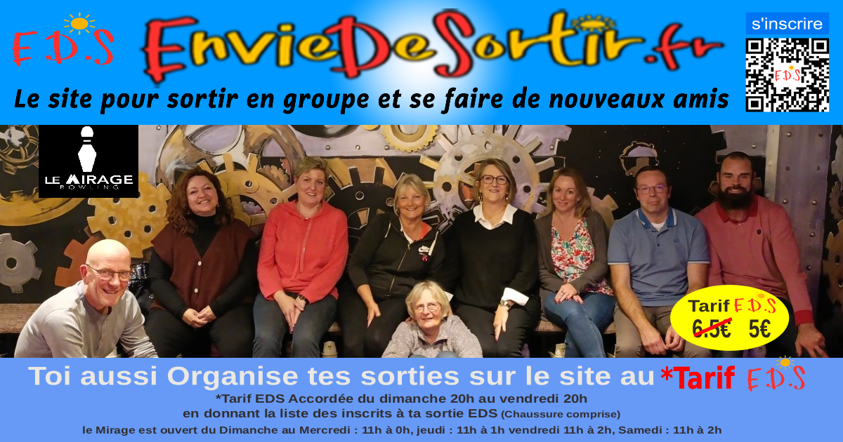 Bowling Au Mirage à  20h00 Cambrai le jeu. 10 sept. 2026 à 20h00