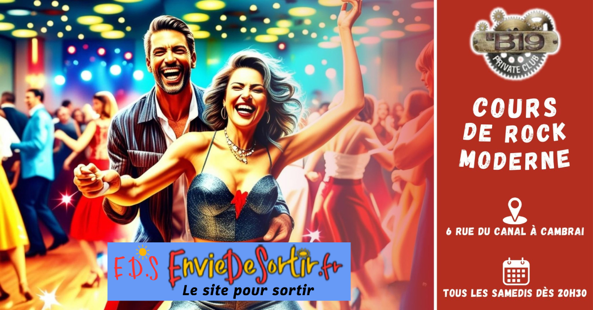COURS DE ROCK  MODERNE AU  B19   CAMBRAI le sam. 14 juin 2025 à 20h30