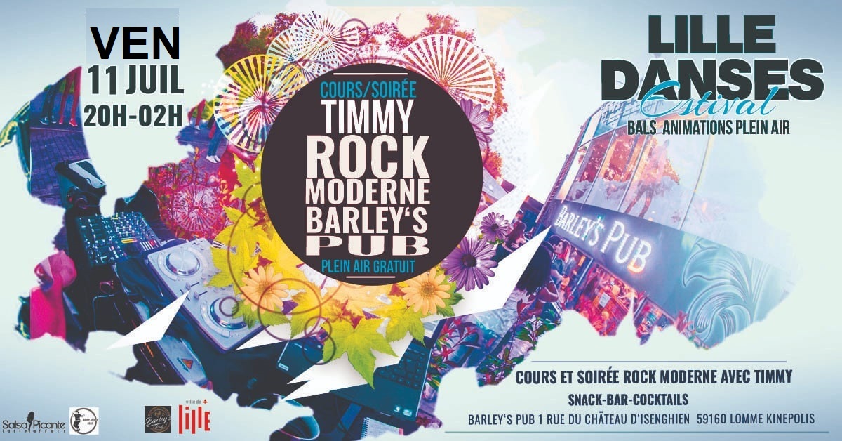 Cours et soirée rock au Barley's Pub le ven. 18 juil. 2025 à 20h00