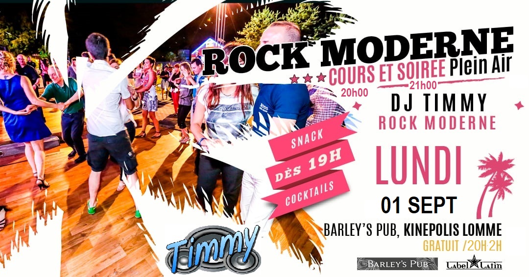 Cours et soirée rock au Barley's Pub le lun. 08 sept. 2025 à 20h00