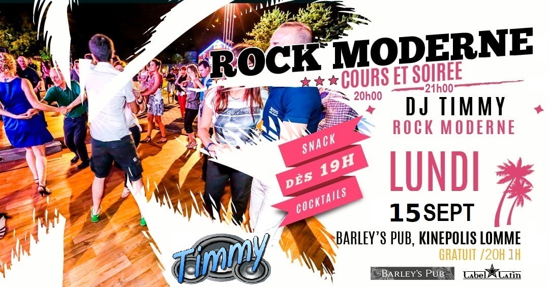 Cours et soirée rock au Barley's Pub le lun. 15 sept. 2025 à 20h00