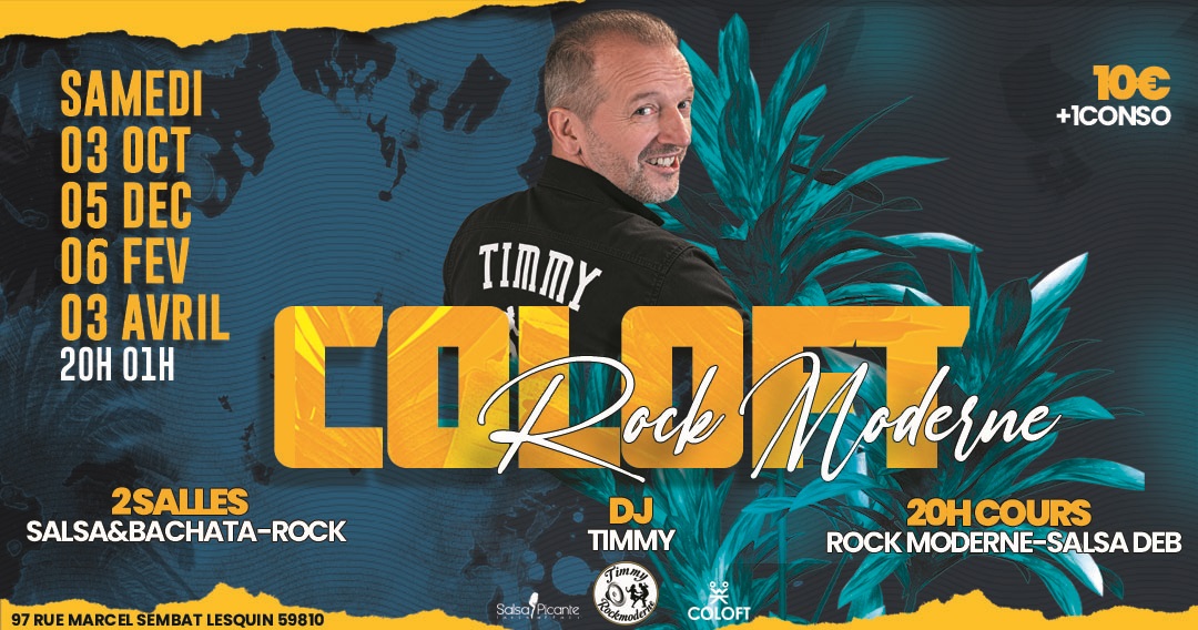 Cours et Soirée Rock-Latino au Coloft de Lesquin le sam. 03 oct. 2026 à 20h00