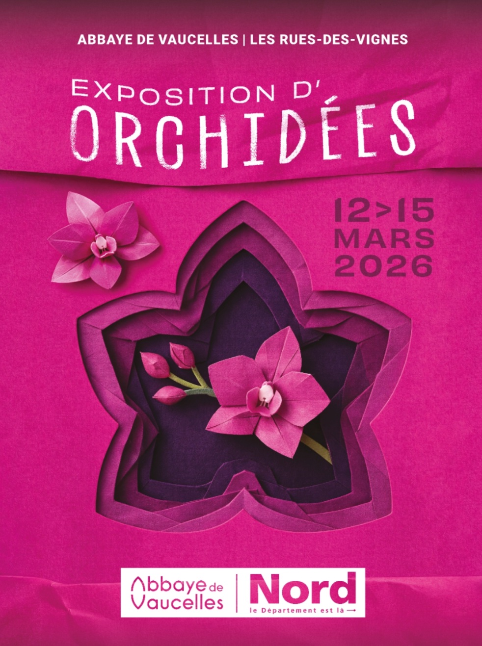 EXPO Orchidées Abbaye de Vaucelles le dim. 15 mars 2026 à 17h00