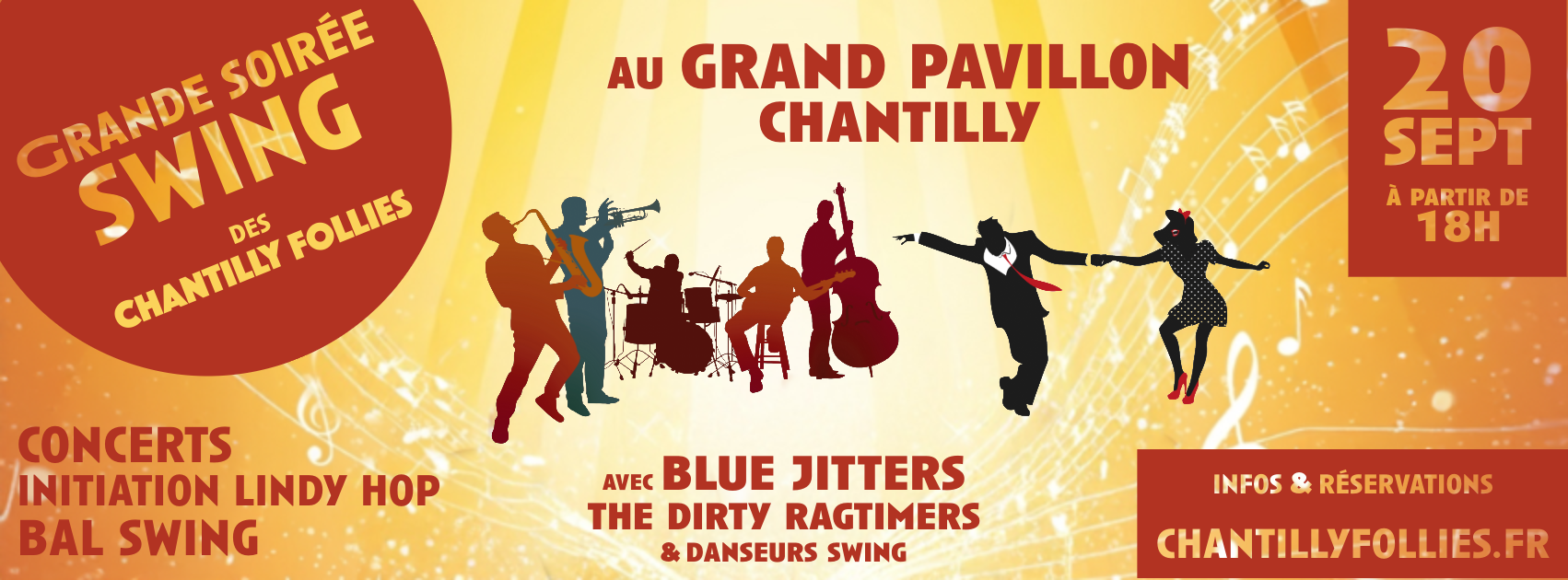 Grande soirée swing des Chantilly Follies le sam. 20 sept. 2025 à 18h00