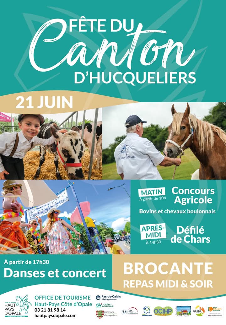 La fête du Canton à Hucqueliers le dim. 21 juin 2026 à 13h00
