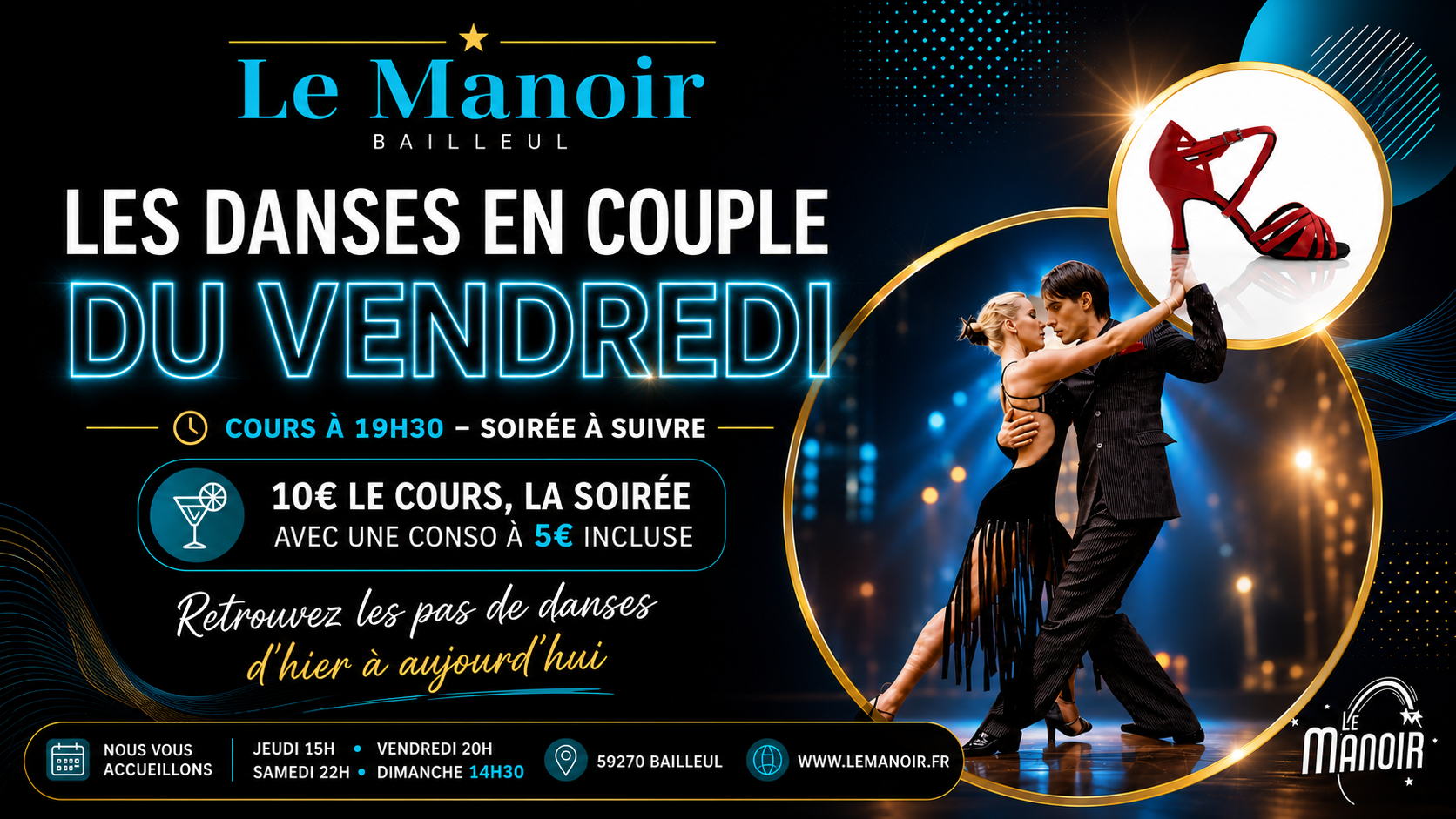 Les danses en couple du Vendredi le ven. 06 nov. 2026 à 19h31