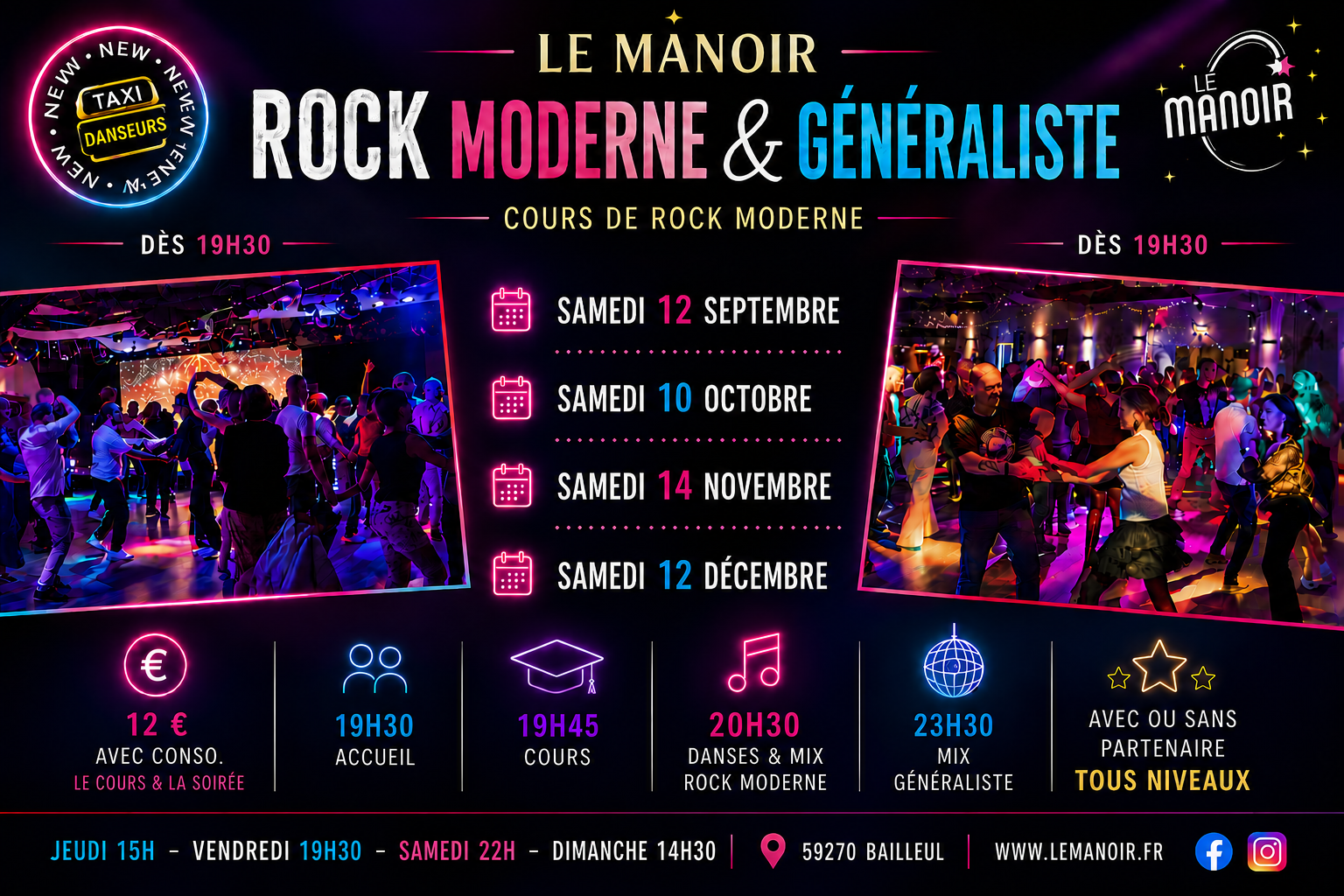 Les Samedis Rock Généralistes au Manoir à Bailleul le sam. 12 sept. 2026 à 19h33