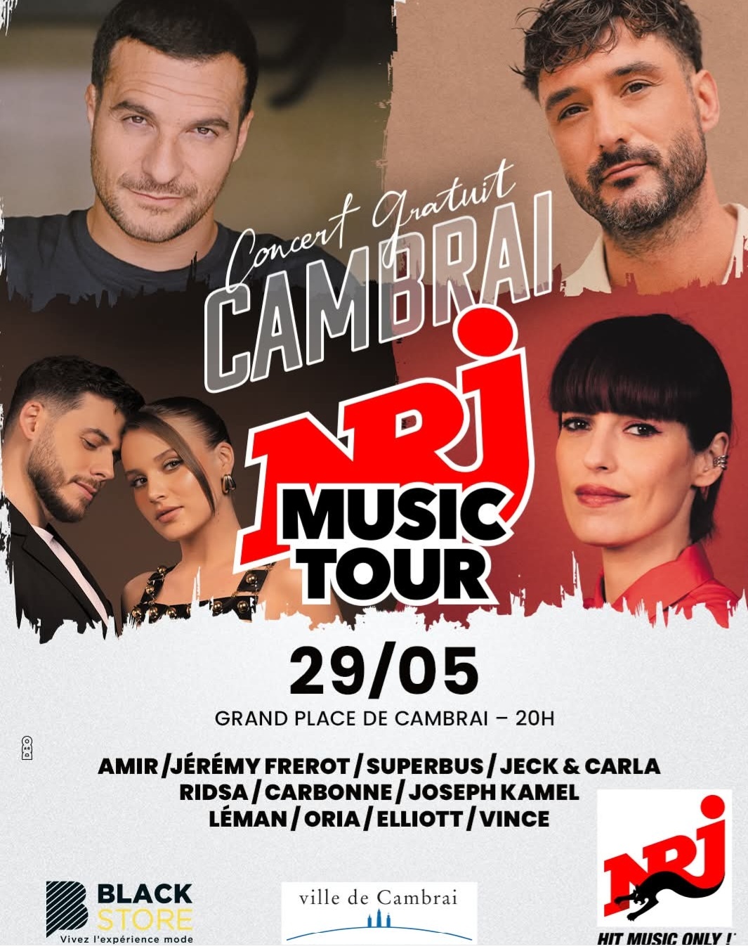 NRJ Music Tour à Cambrai le ven. 29 mai 2026 à 20h00
