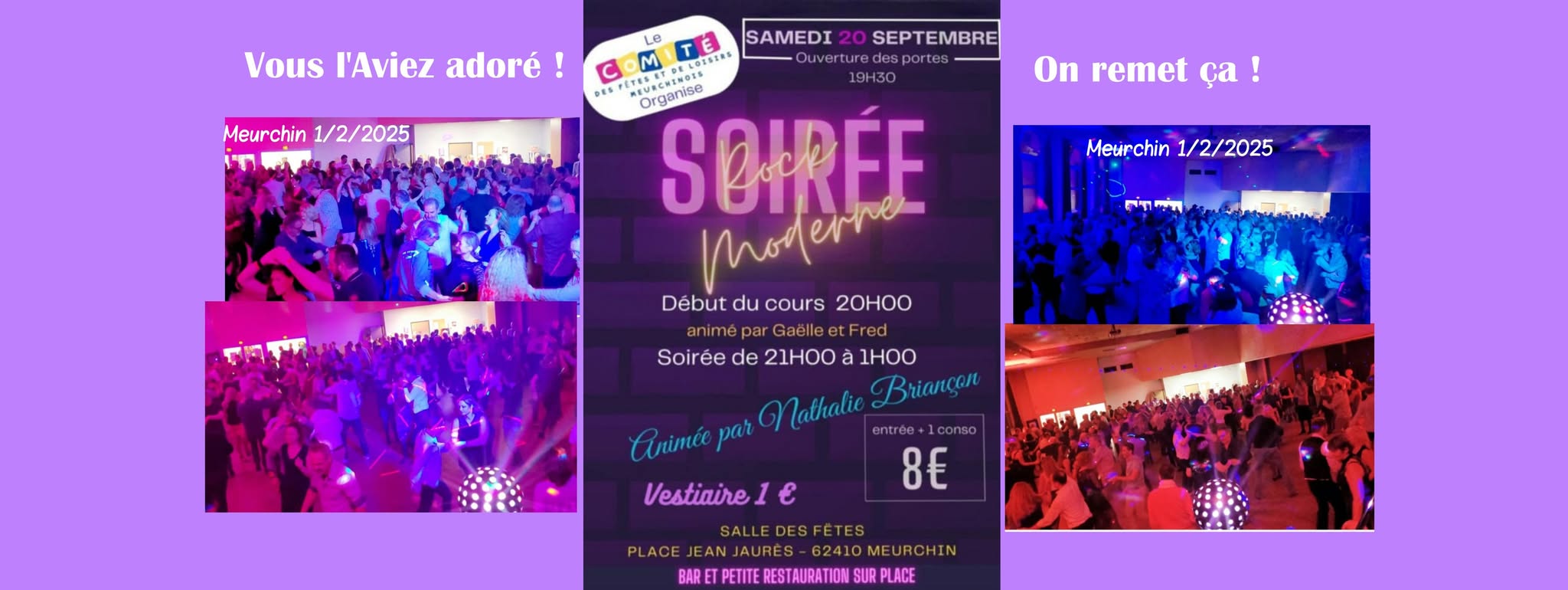 Soirée et cours Rock Moderne à Meurchin le sam. 20 sept. 2025 à 20h00