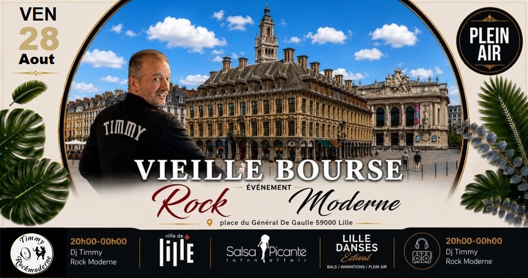 Soirée Magic Rock à la vieille Bourse de Lille le ven. 28 août 2026 à 20h00