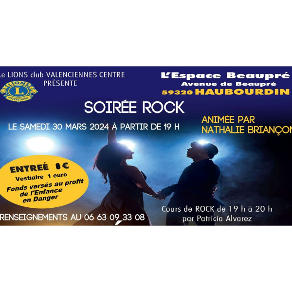 Soirée Rock à l'Espace Beaupré le sam. 30 mars 2024 à 19h00