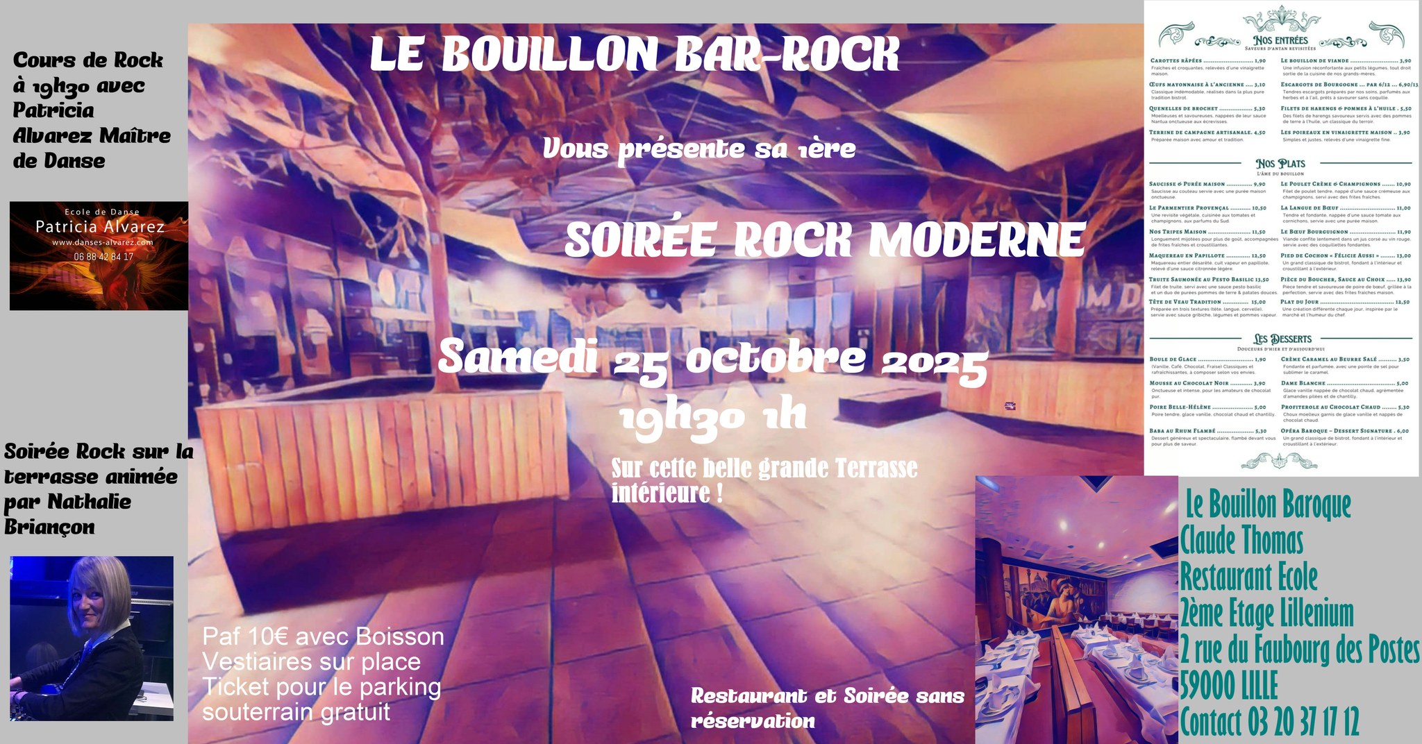 Soirée Rock au Bouillon Bar-Rock le sam. 25 oct. 2025 à 19h30