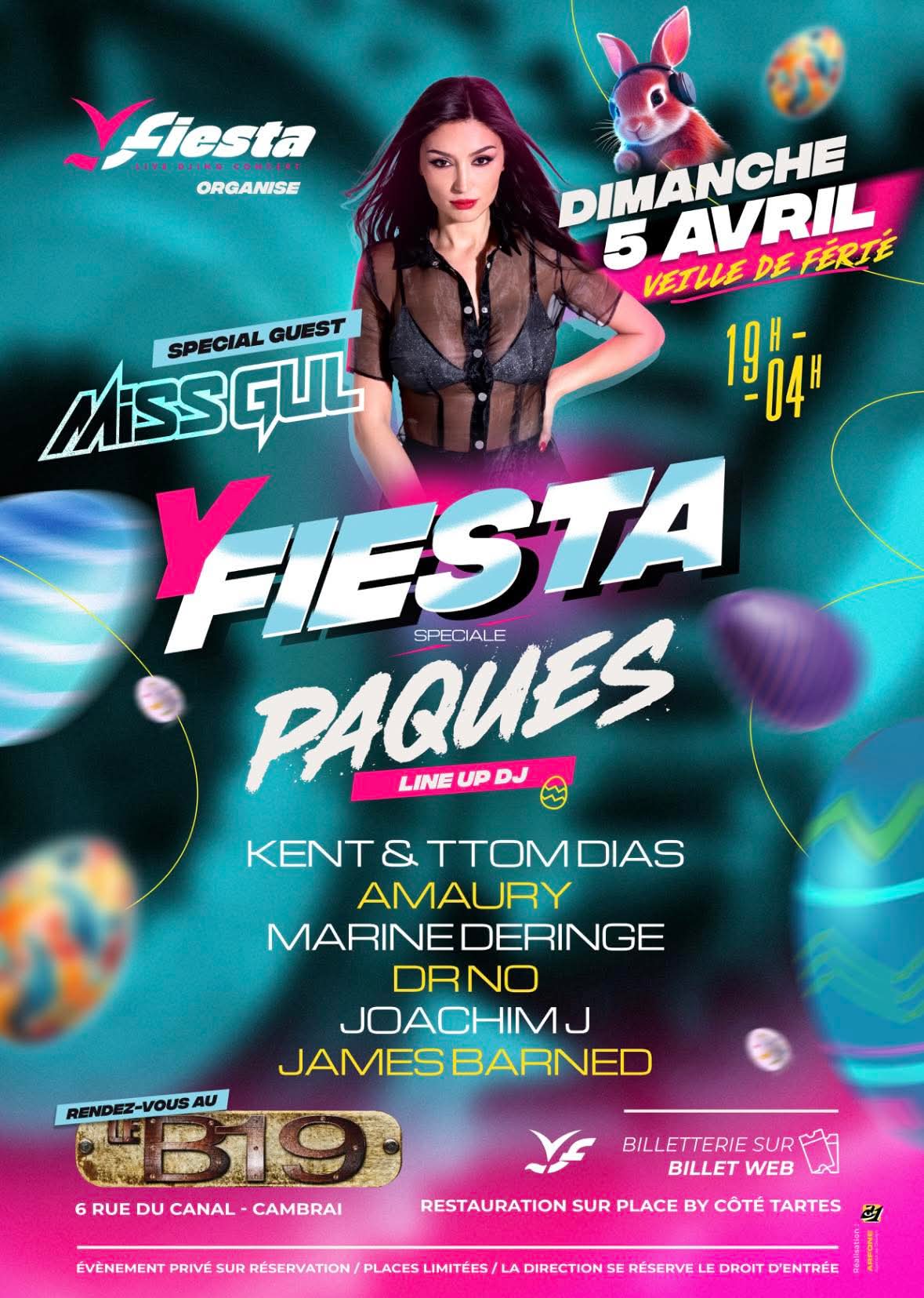 Un Line Up de folie avec Kent DJ au B19 le dim. 05 avr. 2026 à 19h00