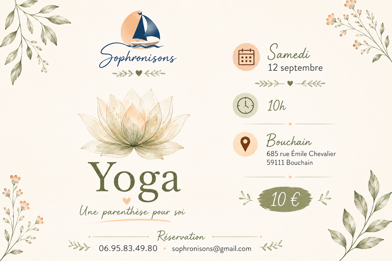 Yoga dehors le sam. 12 sept. 2026 à 10h00